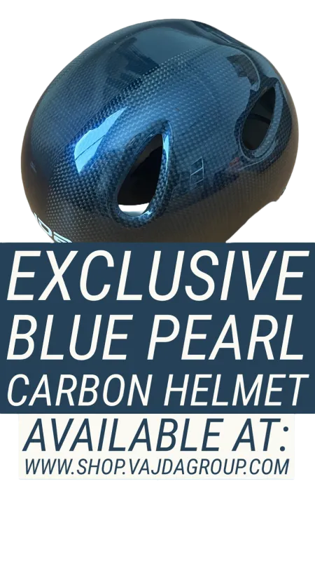 Helmet RECORD clear carbon LIMITED EDITION - Blue shine